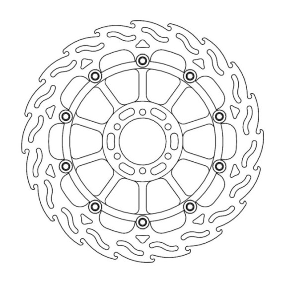 Moto-Master Flame Brakedisc front right Aprilia: RSV4 RF/RR, Tuono V4 2017-->
