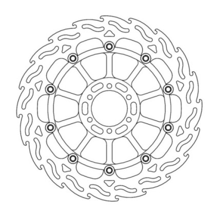 Moto-Master Flame Brakedisc front right Aprilia: RSV4 RF/RR, Tuono V4 2017-->