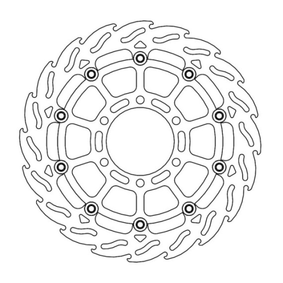 Moto-Master Flame Brakedisc front left KTM: 390 Duke, RC 390 2017>