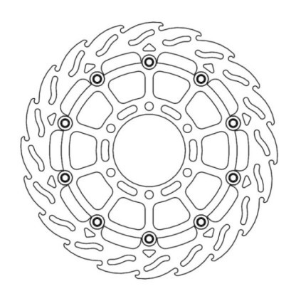 Moto-Master Flame Brakedisc front left KTM: 390 Duke, RC 390 2017>