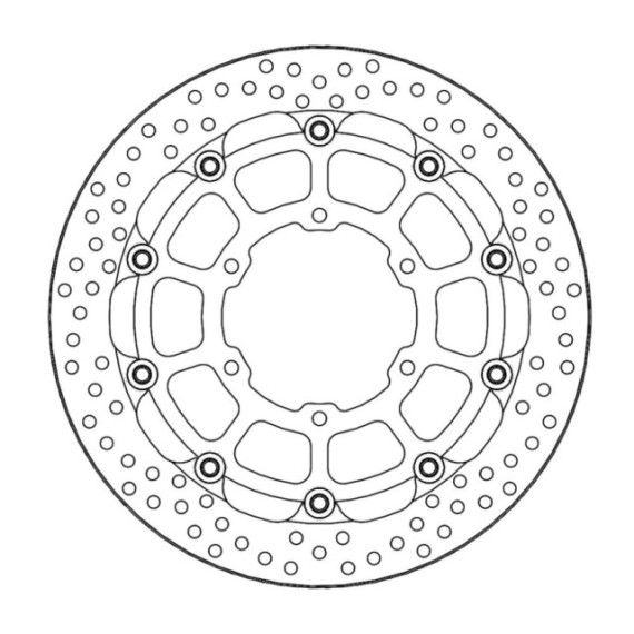 Moto-Master Racing Halo Brakedisc front Suzuki: GSX-R1000/R 2017--> 