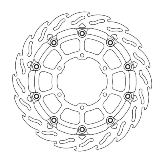 Moto-Master Racing Flame Brakedisc front left Suzuki: GSX-R1000/R 2017--> 