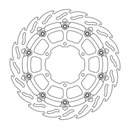 Moto-Master Racing Flame Brakedisc front left Suzuki: GSX-R1000/R 2017--> 