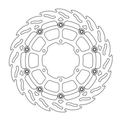 Moto-Master Flame Brakedisc front right Suzuki: GSX-R1000/R 2017--> 