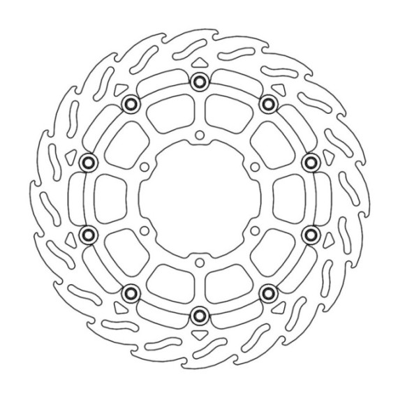 Moto-Master Flame Brakedisc front left Suzuki: GSX-R1000/R 2017--> 