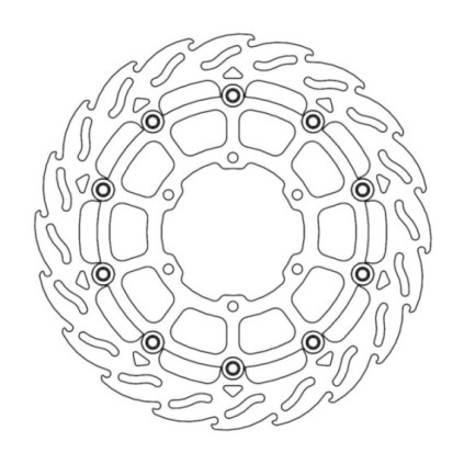 Moto-Master Flame Brakedisc front left Suzuki: GSX-R1000/R 2017--> 