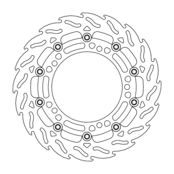 Moto-Master Flame Brakedisc front right Kawasaki: Z650/900, Ninja 650 2017-->