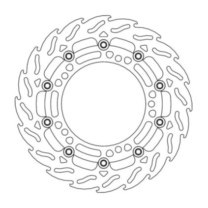 Moto-Master Flame Brakedisc front left Kawasaki: Z650/900, Ninja 650 2017-->
