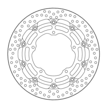 Moto-Master Racing Halo Brakedisc front Yamaha: YZF R1 2015->