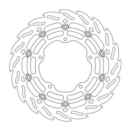 Moto-Master Flame Brakedisc front right Yamaha: YZF R1 2015->