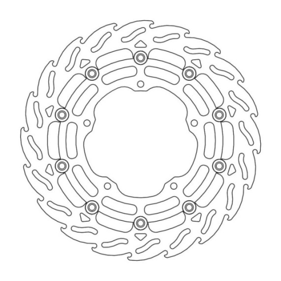 Moto-Master Flame Brakedisc front left Yamaha: YZF R1 2015->