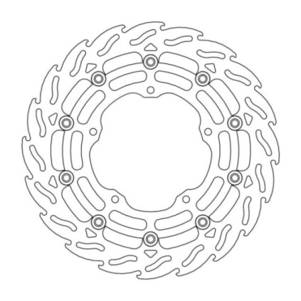 Moto-Master Flame Brakedisc front left Yamaha: YZF R1 2015->