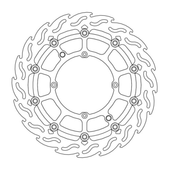 Moto-Master SMR Flame Brakedisc front Husqvarna: All models 2000, -> (black)