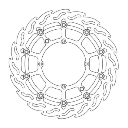 Moto-Master SMR Flame Brakedisc front Husqvarna: All models 2000, -> (black)