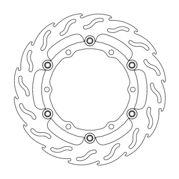 Moto-Master Flame Brakedisc front left Yamaha: Tmax  2008 >