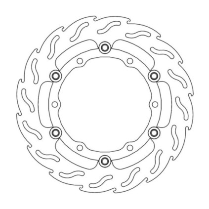 Moto-Master Flame Brakedisc front left Yamaha: Tmax  2008 >