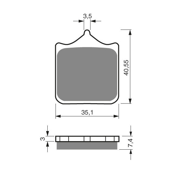 GOLDFREN Brake Pads 177 Ceramic carbon AD    1PAIR = 4SMALL