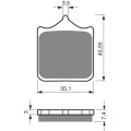 GOLDFREN Brake Pads 177 Ceramic carbon AD    1PAIR = 4SMALL