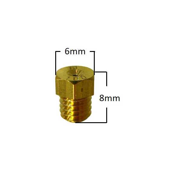 Main Jet, # 95 , Hex small, Fits: Mikuni