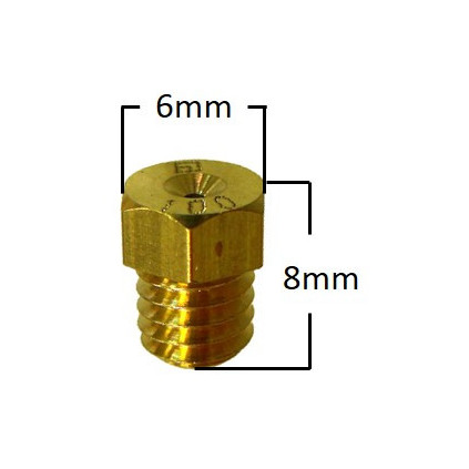 Main Jet, # 90 , Hex small, Fits: Mikuni