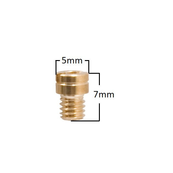 Main Jet, # 98 , Round, M4, Fits: Keihin