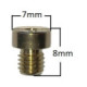 Main Jet, # 98 , Round, 5mm, Fits: Dellorto