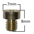 Main Jet, # 100 , Round, 5mm, Fits: Dellorto