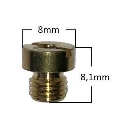 Main Jet, # 50 , Round, 6mm, Fits: Dellorto