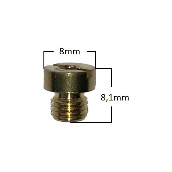 Main Jet, # 158 , Round, 6mm, Fits: Dellorto