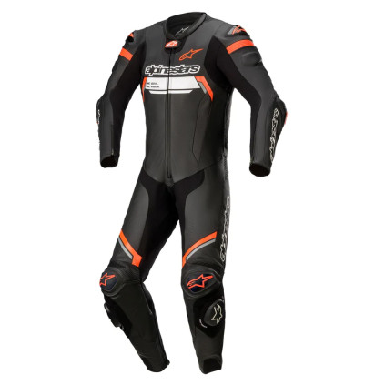 Alpinestars Leather suite 1-pcs Missile v2 Ignition Black/Red fluo