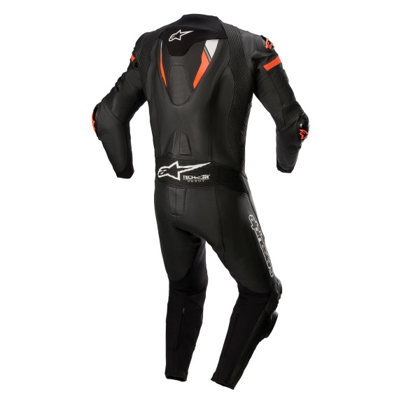 Alpinestars Leather suite 1-pcs Missile v2 Ignition Black/Red fluo