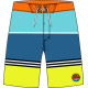 Oakley STRIPED 1975 BOARDSHORT 21” BLUE YELLOW COLOR BLOCK