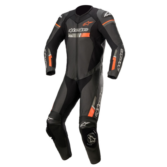 Alpinestars Leather suit GP Force Chaser V2 1 PCS Black/Fluo Red 48