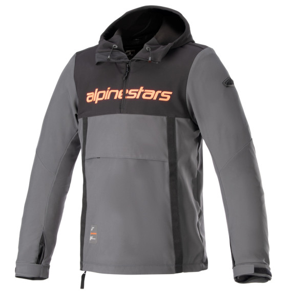 Alpinestars Hoodie Sherpa Black/Gray/Red 