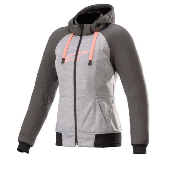 Alpinestars Hoodie Dam Chrome Gray/Pink 2XL