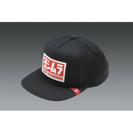 Yoshimura V2 Wool Snapback Logo Hat Black