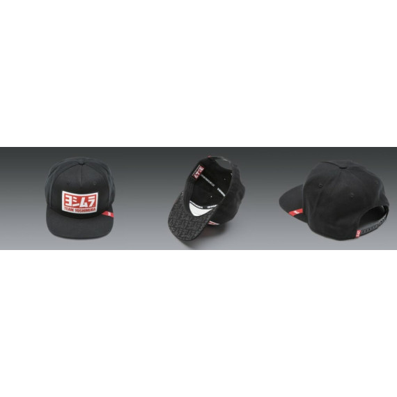 Yoshimura V2 Wool Snapback Logo Hat Black