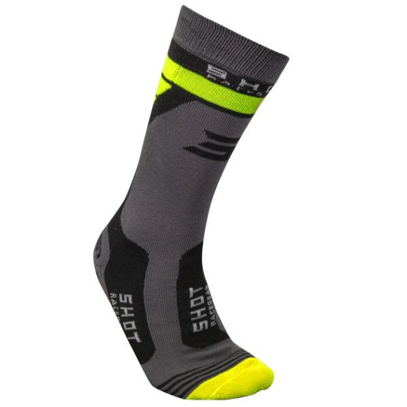 SHOT Race 2.0 Motorcycle Socks Neon Yellow