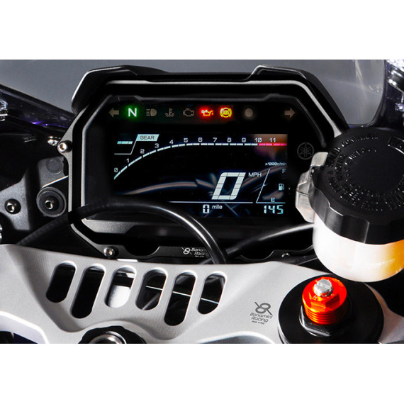 Aluminum dashboard protection YZF R7 21-23