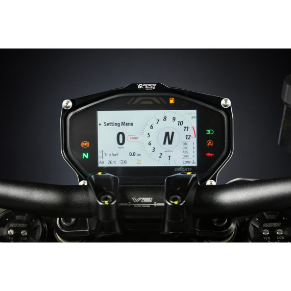 Aluminum dashboard protection Ducati Panigale V2 20-23