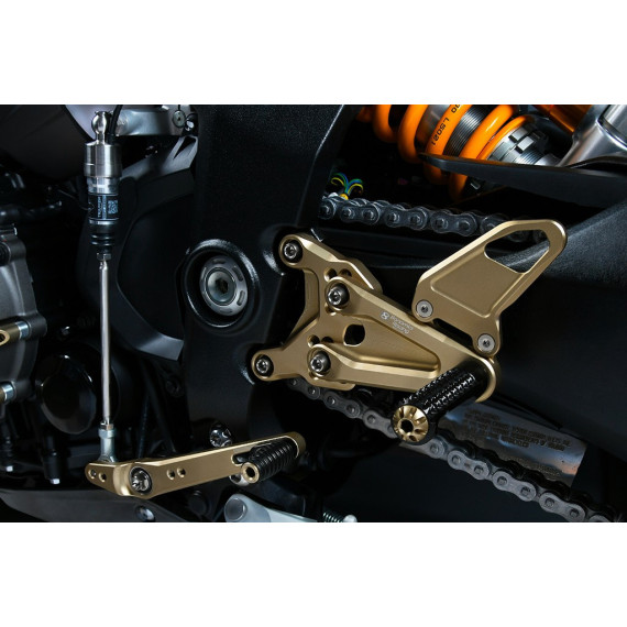 Aluminum rearsets Triumph Speed Triple 1200 RR 22-23