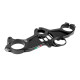 Aluminum top triple clamp Kawasaki ZX-10R “Street” 16-23 - BLACK