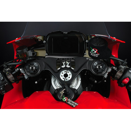 Aluminum top triple clamp Ducati Panigale V4-V4S-V4R 18-23 - BLACK