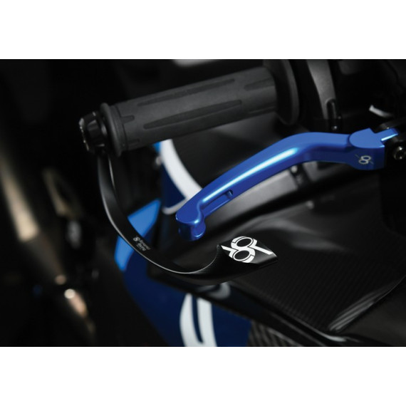 Aluminum lever protection EVO RH side - BLUE (without adaptor)