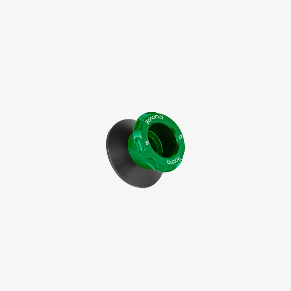 Aluminum swing arms spools ø6mm EVO standard - GREEN