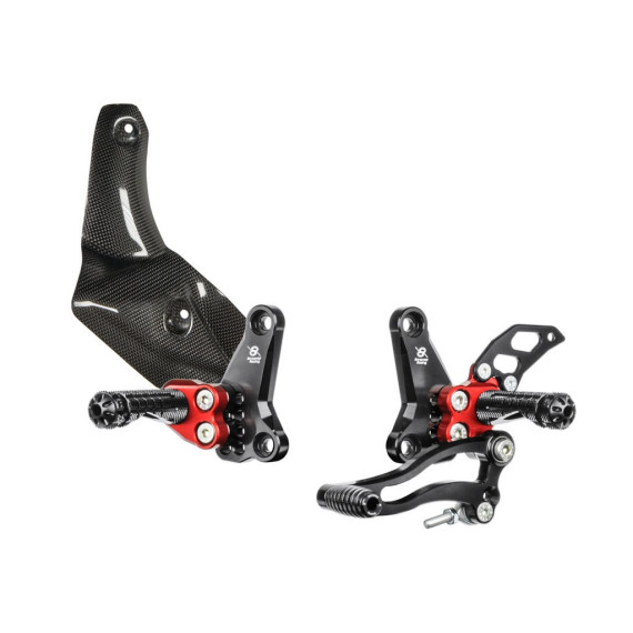 Aluminum rearsets Ducati Streetfighter 09-15