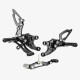 Aluminum rearsets Honda CBR 1000 RR (street) 08-16