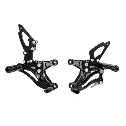 Aluminum rearsets Kawasaki ZX-6R 05-06