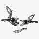 Aluminum rearsets Suzuki GSX-R 1000 09-16