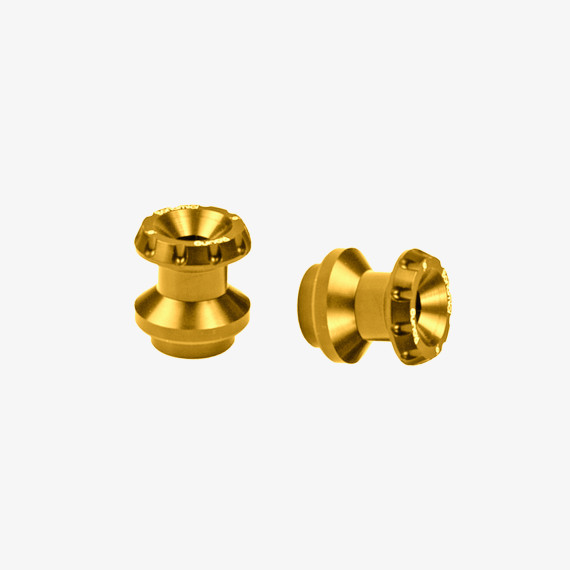 Aluminum swing arms spools classic 6 mm - GOLD